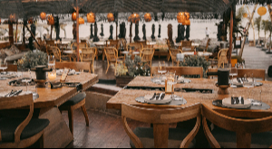 Service offered at Seaside Santorini Beach Bar Restaurant – BEACH RESTAURANT